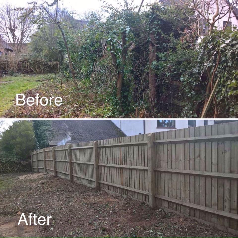 Completed garden project by Robinson's Garden Services Milton Keynes